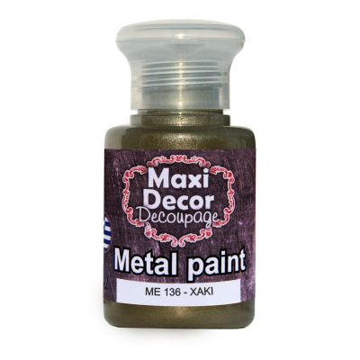 Ακρυλικό Μεταλλικό Χρώμα 60ml Maxi Decor Χακί ΜE136_ME136060